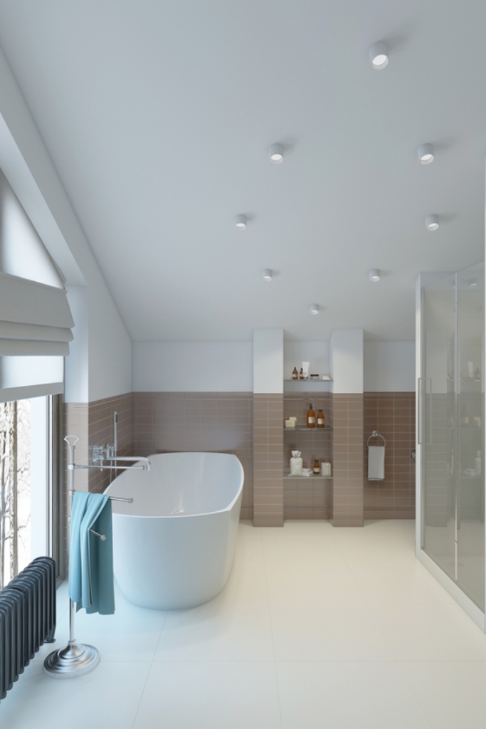 Белый цвет в дизайне интерьера ванной